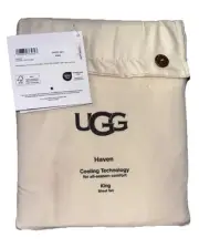 King Sheets Ugg Brand HAVEN Light Sand Color Cooling Technology All Season NWT