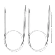 2pcs 31.5" Circular Knitting Needles US 11/8.0mm Needles 5.51" Short