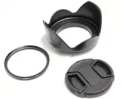 67mm Lens Cap Hood UV Filter For Canon EOS 40D 50D 5D 7D 30D 17-85mm Lens