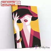 Paint By Numbers Kit Woman Abstract Home Decor Acrylic Kids DIY Brush Adult Oil