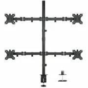 Mount-It! Quad Monitor Mount 4 Screen Desk Stand Fits 17" - 32" Inch Screens