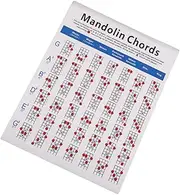 GLSTOY Mandolin Chord Chart Large Size Coated Paper Diagram Guide Mandolin Scales Reference