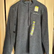 Eddie Bauer Sweater Fleece Pull Over Men’s Size Large NWT