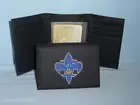 NEW ORLEANS HORNETS embroidered Leather TriFold Wallet NEW black