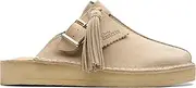 [Clarks] Womens Trek Mule Shoes, Sand Suede, 9