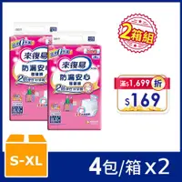 在飛比找PChome24h購物優惠-來復易 防漏安心復健褲 -成人紙尿褲 箱購 (S-XL) 兩