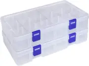 Plastic Organizer Container Storage Box Adjustable Divider Removable Grid Compar