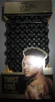 New Kiss Colors & Care Twist King Style Define Larger Coils Curls Bow Wow Sponge