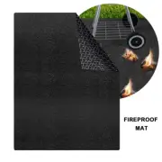 Grill Mat Fire Resistant BBQ Mats Oil Proof Splatter Pit Rug Fireproof Heat