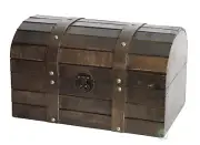 New Vintiquewise Old Style Barn Wood Trunk, QI003031