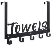 Over The Door Hook, Towel Holder Towel Hook for Bathroom, Towel Hanger Door R...