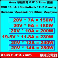 在飛比找蝦皮購物優惠-6.0 3.7 mm Asus 原廠 變壓器 150W 18
