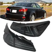 Taillights Assembly Full LED Tail Lights Turn Signal Smoked Lens IP67 Compatible With Lexus IS250 IS350 ISF 2006-2013
