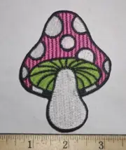 420 Weed Indeed MUSHROOM Patch Iron On or Sew On Embroidered Patch
