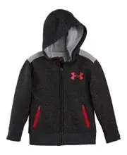 Under Armour Boys' Pre-School UA Swag Zip Hoodie 4 Asphalt Heather
