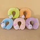 Prevent Head Sliding Pillow Natural Neck Curve Comfortable Cartoon Rabbit Travel