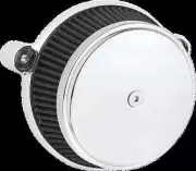 AN Big Sucker Air Filter Kit w Cover Smooth Chrome Harley Breakout 18