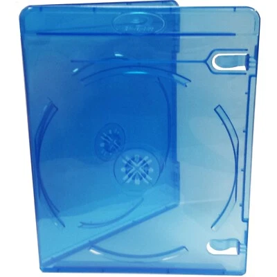 25 Double Slim Blu ray Case 11mm Spine Brand New Empty Cover Side by Side HQ AAA