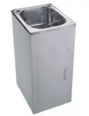 Brand new 27L laundry cabinet / trough， Stainless steel sink with drain