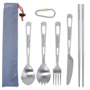 Boundless Voyage Titanium Cutlery Fork Spoon Knife Cracked Spoon Chopsticks 794