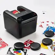 T1 Automatic Card Dealer - 360° Rotation, Compatible with Poker and UNO, Capacity for 3 Decks of Cards, 4 Calling Buttons, Customizable Dealing Rules, and Texas Hold'em Mode
