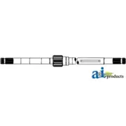 AH136873 Shaft, Variable Drive Sheave & Mounting, Front