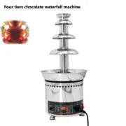 4 Tiers Fondue Bride Party Weddeing Heating Chocolate Fountain Machine New