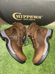 CHIPPEWA MENS COMPOSITE TOE WORK BOOTS STYLE#31001 SIZE 10 NWB $200 BROWN