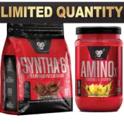 BSN SYNTHA 6 4.54KG 10LBS BSN AMINO X 30 SERVES BCAA MUSCLE RECOVERY