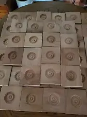 50 Cherry Wood Rosettes Corner Molding