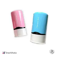 在飛比找momo購物網優惠-【Shachihata】日本防水客製衣物連續圓形章 粉紅/藍