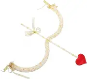 Kisangel Cupid's Arrow Costume Set Heart Shape Bow Prop for Valentine's Day Stage Performances Cosplay and Party Decoration Unique Romantic Accessory for Adults
