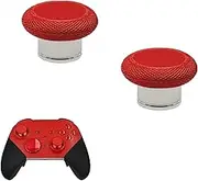 2 Pcs Elite Series 2 Short Thumbsticks for Xbox Elite Series 2, Elite 2 Core Controller,Short Concave Magnetic Analog Joysticks for Xbox Elite Series 2 Core Standard Height Thumbsticks (Red)