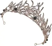[Baluue] 1pc Baroque Pearl Crown Hair Accessory for Weddings Birthdays Elegant Decorative Headdress for Brides Women Luxurious Design with Fine Craftsmanship