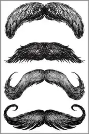 StacheTats - Mustache Tattoo - The Fuentes Temporary Man Face Tattoos Tatoo