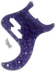 3Ply Bass Pickguard 11-Hole Bass Scratch Plate 4 String Electric Bass Pickguard Replacement Parts Enduring