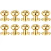 10 Packs of Gold Drawer Knobs Tiny Dresser Hardware Small Kitchen Handles