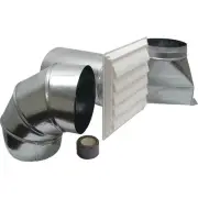 Lambro 7 In. Range Hood Vent Kit for Wall 377 Lambro 377 7 In. 039899003779
