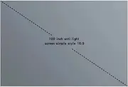 Screen Projection Screen with Metal Anti Light and Non Perforated Adhesive Installation, Can Be Wiped with A Damp Tissue Smart Home(100 inch)