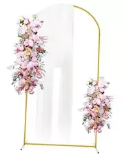Metal Arch Backdrop Stand 7.2FT Wedding Balloon Arched 7.2x4FT(HxW) Gold