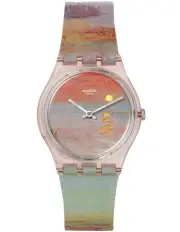 [Swatch] Turner's Scarlet Sunset Watch in Pink