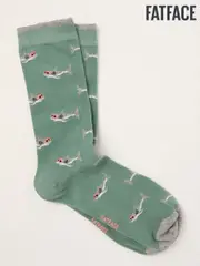 FatFace Green Shark Men's Socks (AL0416) | $17