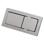89*44mm Fienza Chrome Universal Rectangular Flush Buttons For Fienza Back To Wall Toilet Suites