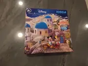 Thomas Kinkade Mickey And Minnie In Greece 1000 Puzzle New Ceaco Disney