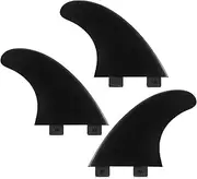 3PCS FCS Fins Surfboard Fin Thrusters T Fins Glass Nylon Surf Fins GX / M5 / G1 / G3 / G5 / G7 Black G1