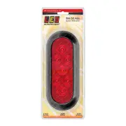 LED Autolamps Red Stop Tail Light with Grommet Plug 7 LED Lamp Blister