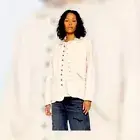 Free People X Sandrine Rose Sunflower Empire Jacket Wmns Sz M Beige Button Up