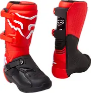 FOX Comp Youth Motocross Boots, black-red, Size 42 for Men Black Red