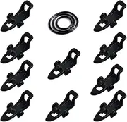 Fishing Hook Keeper Fishing Rod Hook Holder with 3 Different Rubber Rings Fish Rod Hook Keeper 10 Pcs