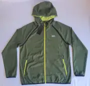 Mens Size Large Rifle Green DKNY Sport Long Sleeve FZ Hood Jacket DKS32LWJ001